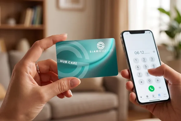 Hub care - tessera di servizi di assistenza, gestione salute
